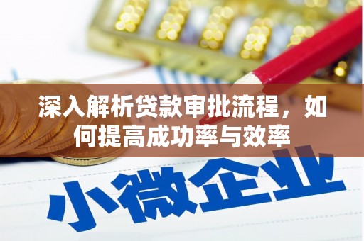 武侯深入解析贷款审批流程，如何提高成功率与效率