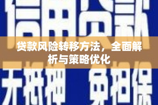 红星贷款风险转移方法，全面解析与策略优化