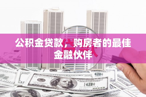 大安公积金贷款，购房者的最佳金融伙伴