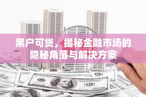 西青黑户可贷，揭秘金融市场的隐秘角落与解决方案