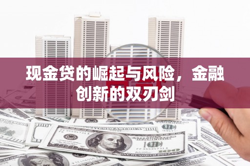 睢宁现金贷的崛起与风险，金融创新的双刃剑