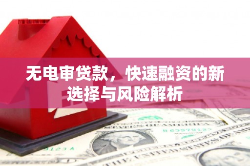 嘉祥无电审贷款，快速融资的新选择与风险解析