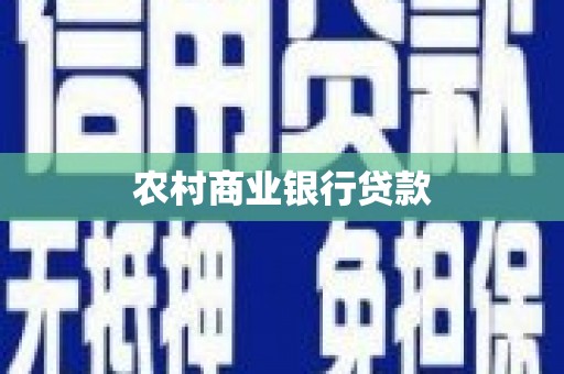 泰来农村商业银行贷款