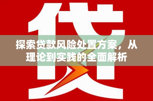 肥乡探索贷款风险处置方案，从理论到实践的全面解析