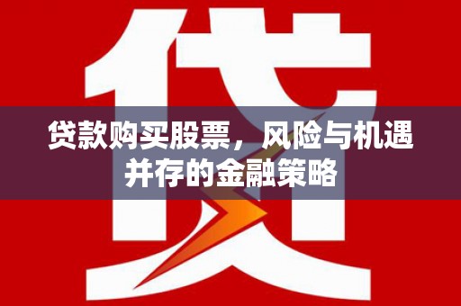 海安贷款购买股票，风险与机遇并存的金融策略